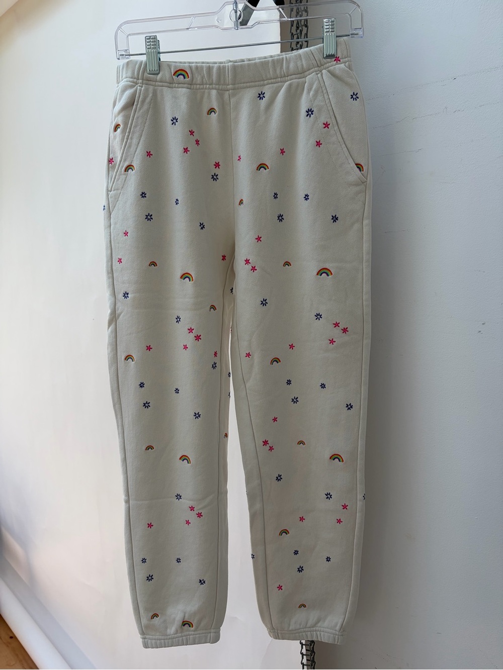 Something Navy Sweatpants with Embroidery